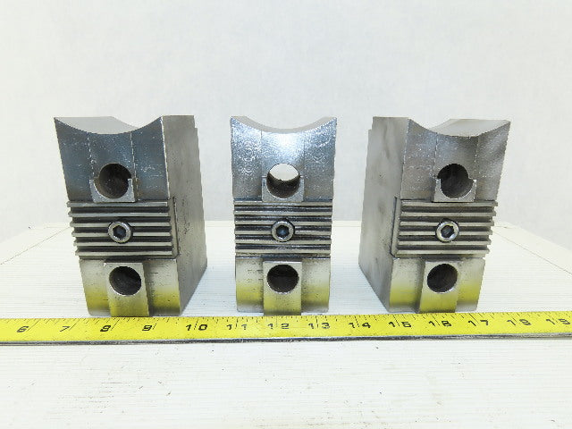 Huron T15 15-18" Serrated Square Key Soft Lathe Chuck Jaw See Info Lot Of 3