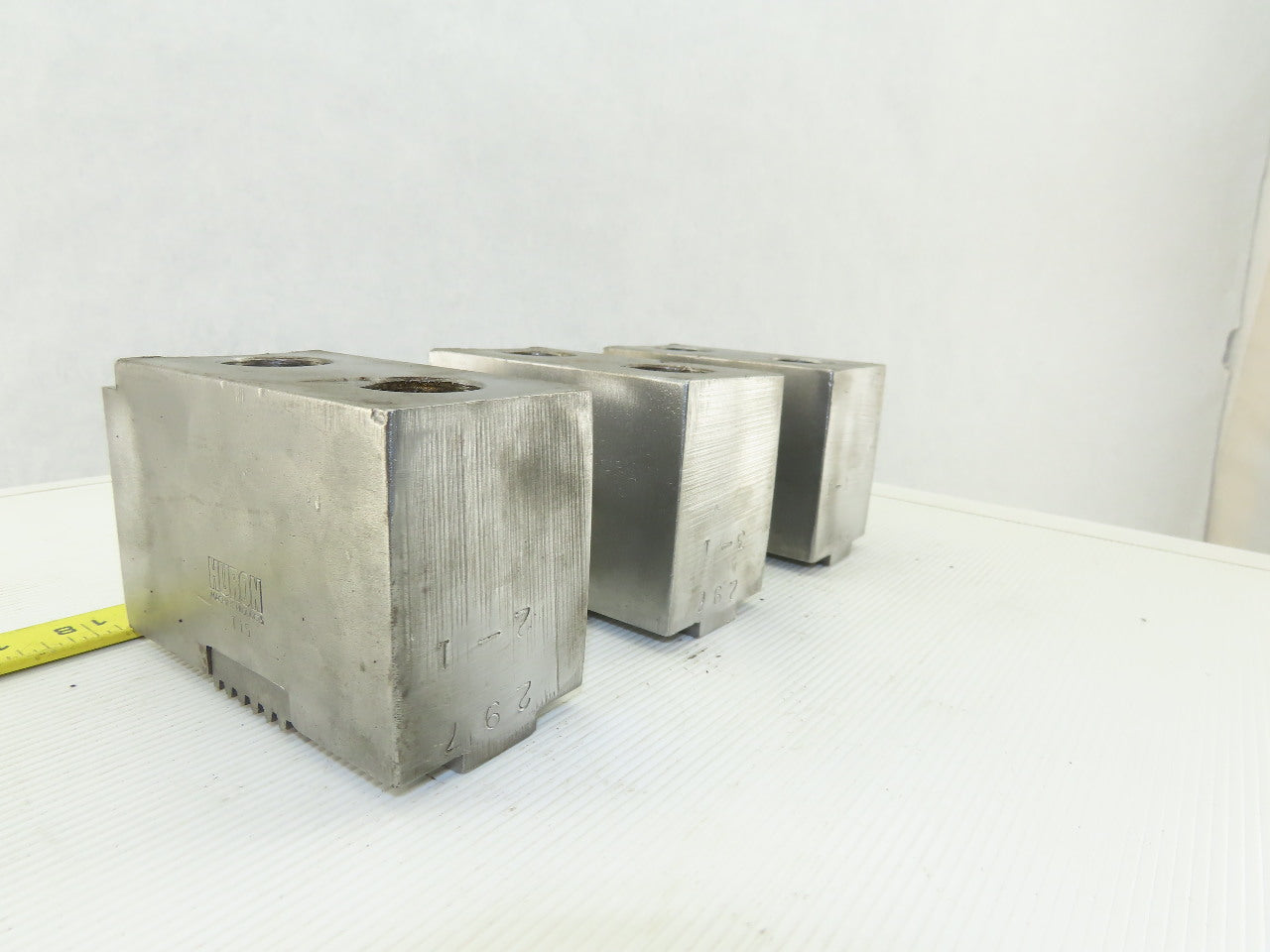 Huron T15 15-18" Serrated Square Key Soft Lathe Chuck Jaw See Info Lot Of 3