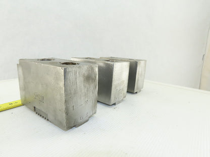 Huron T15 15-18" Serrated Square Key Soft Lathe Chuck Jaw See Info Lot Of 3