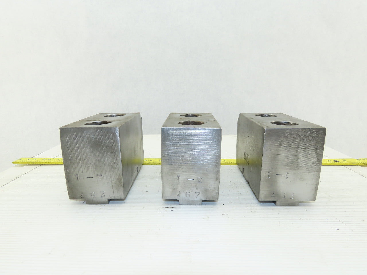 Huron T15 15-18" Serrated Square Key Soft Lathe Chuck Jaw See Info Lot Of 3