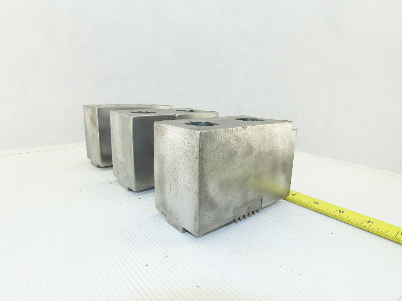 Huron T15 15-18" Serrated Square Key Soft Lathe Chuck Jaw See Info Lot Of 3