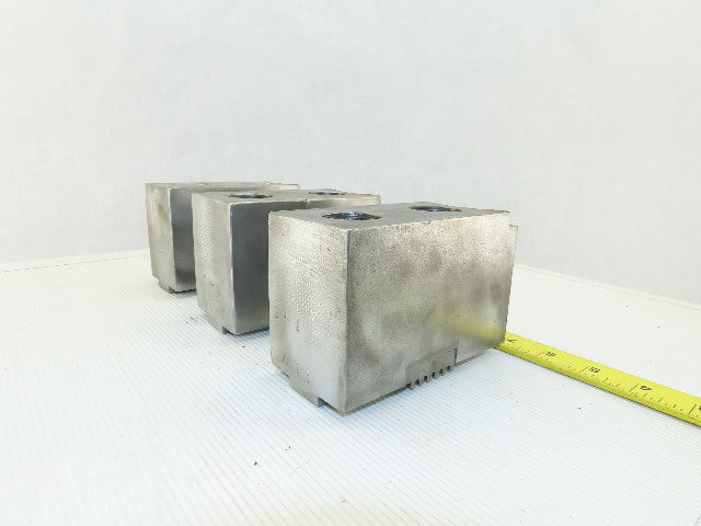 Huron T15 15-18" Serrated Square Key Soft Lathe Chuck Jaw See Info Lot Of 3