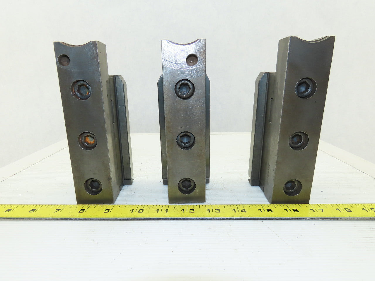 Square Serrated Chuck Hard Master Jaw W/ Top Jaw See Info Set of 3