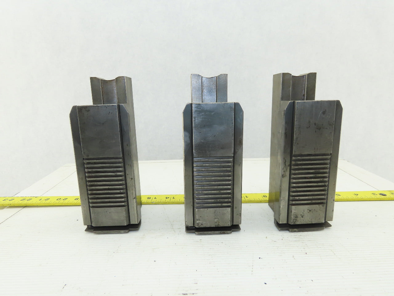 Square Serrated Chuck Hard Master Jaw W/ Top Jaw See Info Set of 3