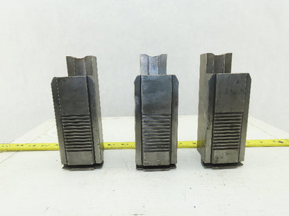 Square Serrated Chuck Hard Master Jaw W/ Top Jaw See Info Set of 3