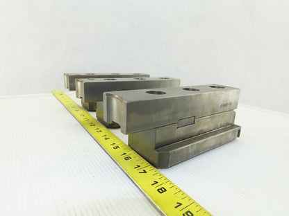 Square Serrated Chuck Hard Master Jaw W/ Top Jaw See Info Set of 3