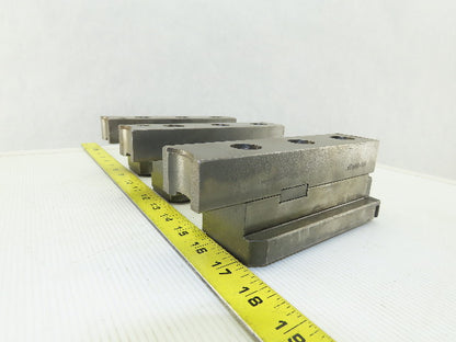 Square Serrated Chuck Hard Master Jaw W/ Top Jaw See Info Set of 3