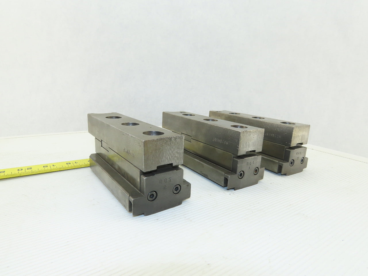 Square Serrated Chuck Hard Master Jaw W/ Top Jaw See Info Set of 3