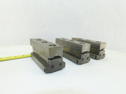 Square Serrated Chuck Hard Master Jaw W/ Top Jaw See Info Set of 3