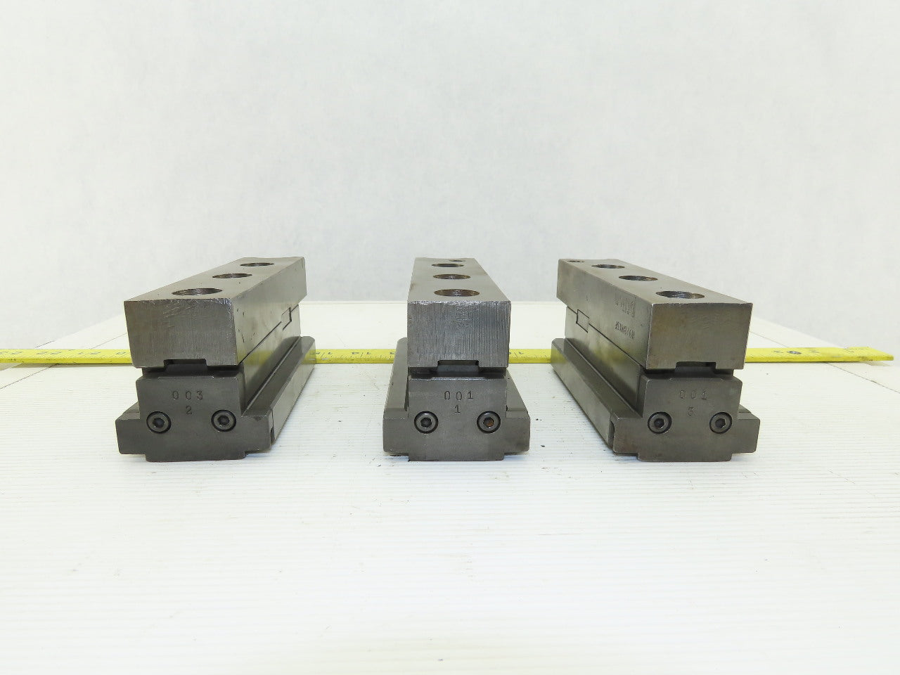 Square Serrated Chuck Hard Master Jaw W/ Top Jaw See Info Set of 3