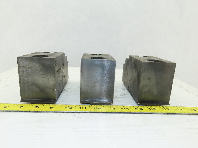 Huron T-15 15-18" Serrated Square Key Soft Lathe Chuck Jaw See Info Lot Of 3