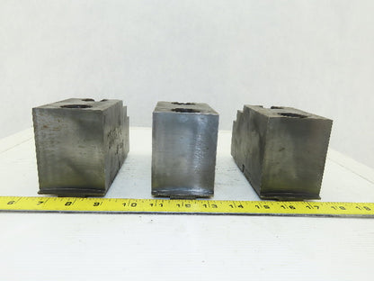 Huron T-15 15-18" Serrated Square Key Soft Lathe Chuck Jaw See Info Lot Of 3