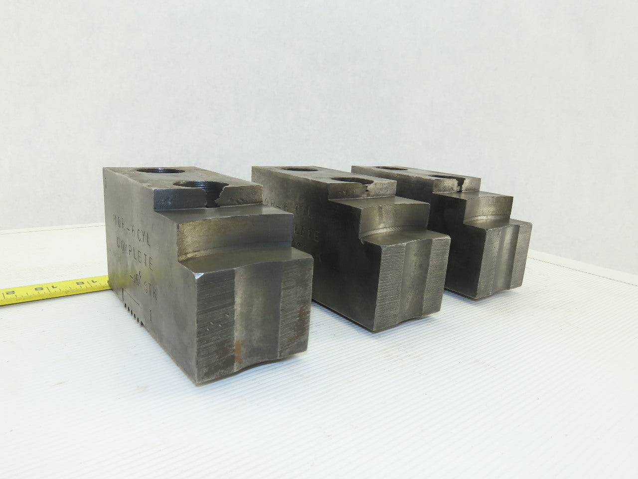 Huron T-15 15-18" Serrated Square Key Soft Lathe Chuck Jaw See Info Lot Of 3