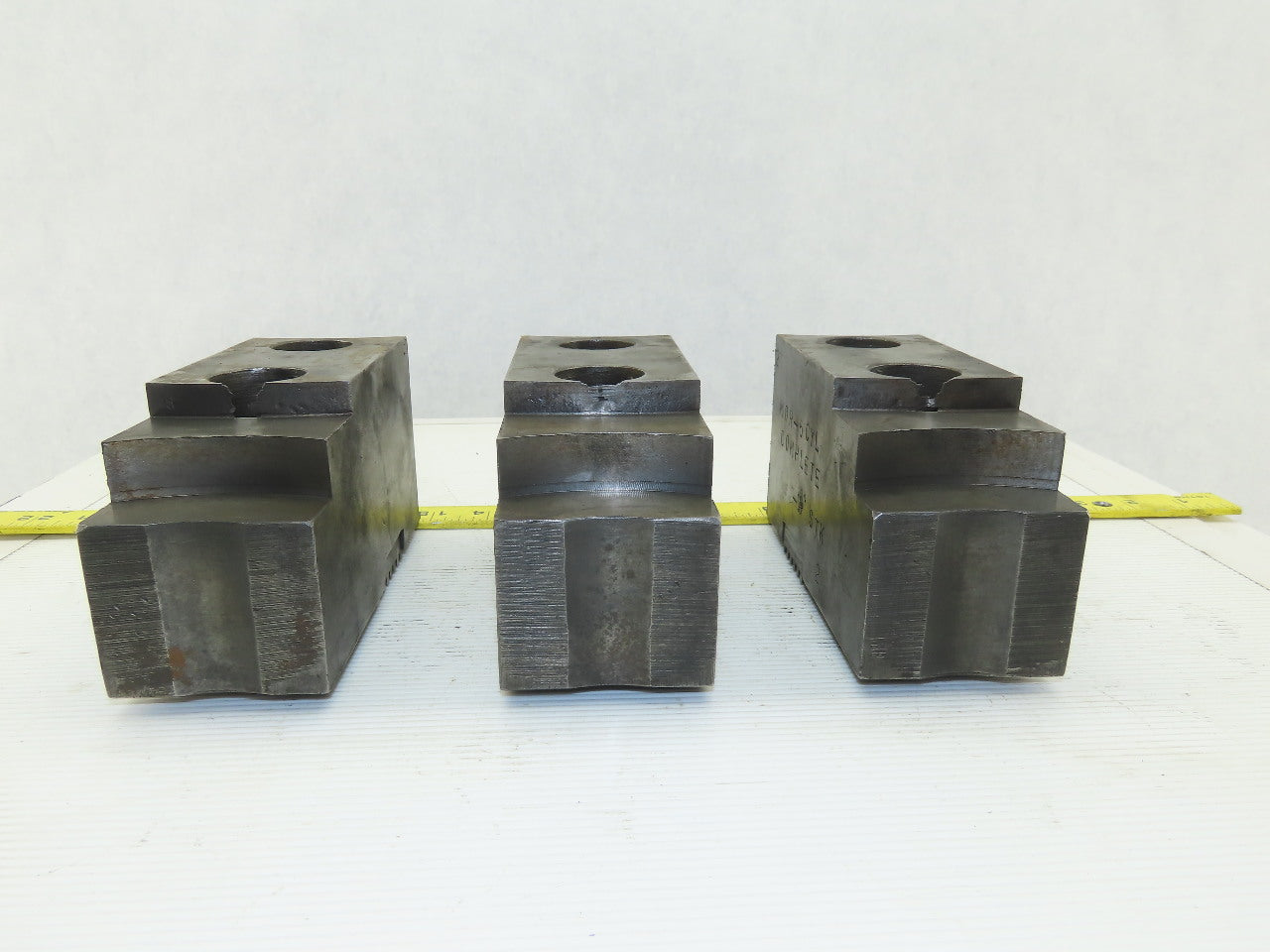 Huron T-15 15-18" Serrated Square Key Soft Lathe Chuck Jaw See Info Lot Of 3