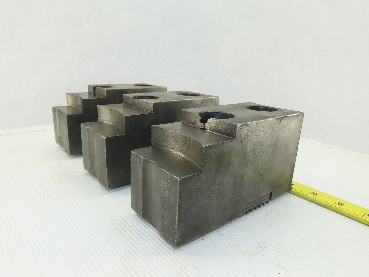Huron T-15 15-18" Serrated Square Key Soft Lathe Chuck Jaw See Info Lot Of 3