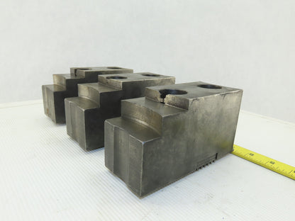 Huron T-15 15-18" Serrated Square Key Soft Lathe Chuck Jaw See Info Lot Of 3