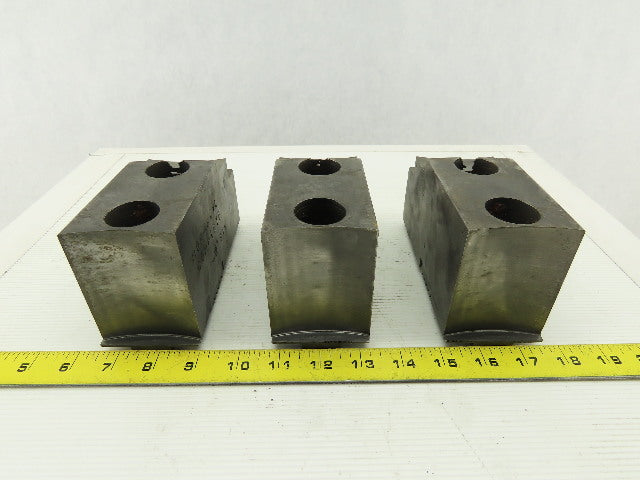 Huron T-15 15-18" Serrated Square Key Soft Lathe Chuck Jaw See Info Lot Of 3