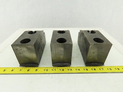 Huron T-15 15-18" Serrated Square Key Soft Lathe Chuck Jaw See Info Lot Of 3