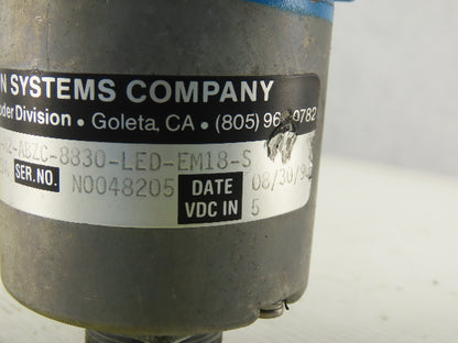 BEI H24E-SS-4000-M2-ABZC-8830-LED-EM18-S Incremental Optical Encoder