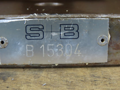 S+B B 15304 15-3/4" Square Base 4 Sided Workholding Tombstone Machining Column