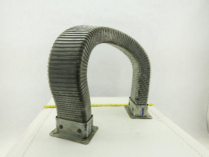 4" x 2-3/4" Flexible Galvanized Enclosed Cable Wire Protector 50" OAL