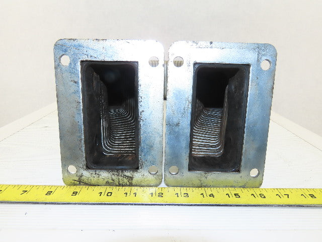 4" x 2-3/4" Flexible Galvanized Enclosed Cable Wire Protector 50" OAL