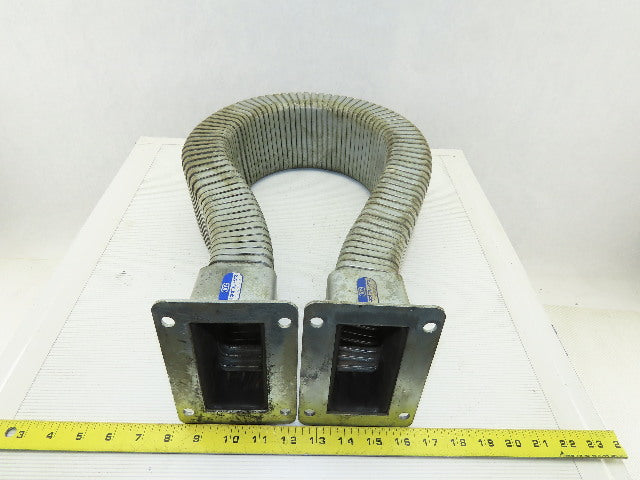 4" x 2-3/4" Flexible Galvanized Enclosed Cable Wire Protector 50" OAL