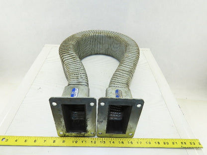 4" x 2-3/4" Flexible Galvanized Enclosed Cable Wire Protector 50" OAL