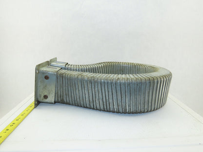 4" x 2-3/4" Flexible Galvanized Enclosed Cable Wire Protector 50" OAL