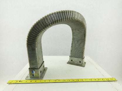 4" x 2-3/4" Flexible Galvanized Enclosed Cable Wire Protector 50" OAL