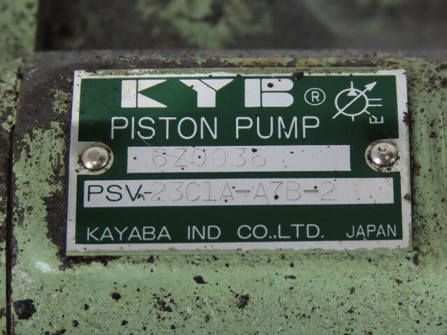 Fuji P-37-2.2 PSV-23C1A-A7B-2 Hydraulic Piston Pump 2.2kW 200/220V 50/60Hz