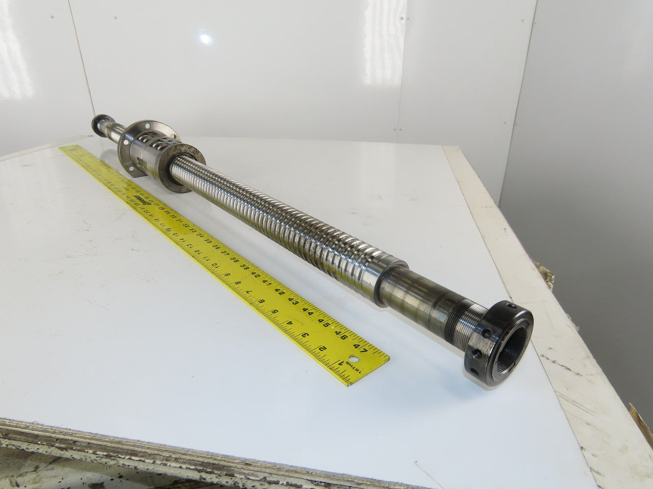 THK 30133 50mm Ball Screw 10mm Lead 2 T/I Ball Nut 850mm Travel 52-1/4" OAL