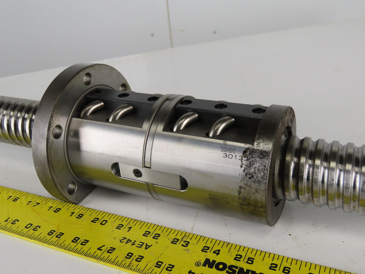 THK 30133 50mm Ball Screw 10mm Lead 2 T/I Ball Nut 850mm Travel 52-1/4" OAL