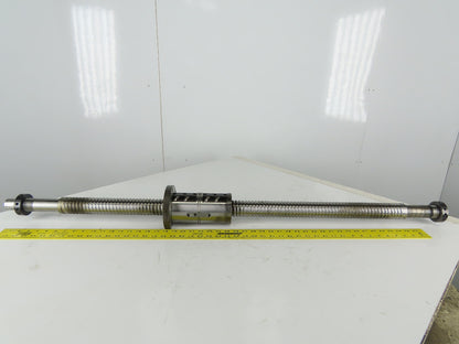 THK 30133 50mm Ball Screw 10mm Lead 2 T/I Ball Nut 850mm Travel 52-1/4" OAL