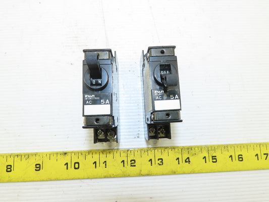 Fuji CP31W/5W 5 Amp Breaker 250V 50/60Hz Lot Of 2