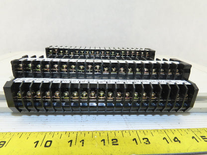 Kasuga TT10S 600V 2 Stage Step Wire Terminal Block On Rail Lot Of 40