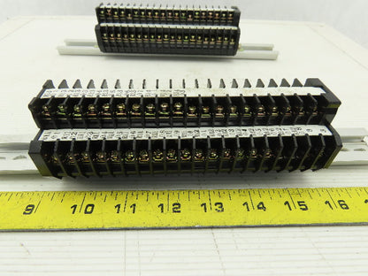 Kasuga TT10S 600V 2 Stage Step Wire Terminal Block On Rail Lot Of 40
