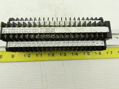 Kasuga TT10S 600V 2 Stage Step Wire Terminal Block On Rail Lot Of 40