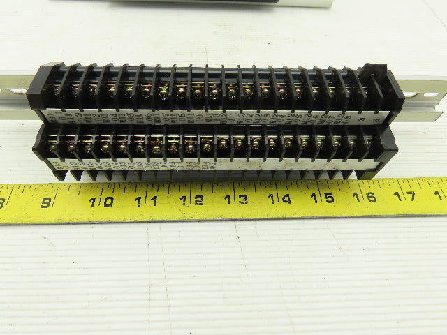 Kasuga TT10S 600V 2 Stage Step Wire Terminal Block On Rail Lot Of 40