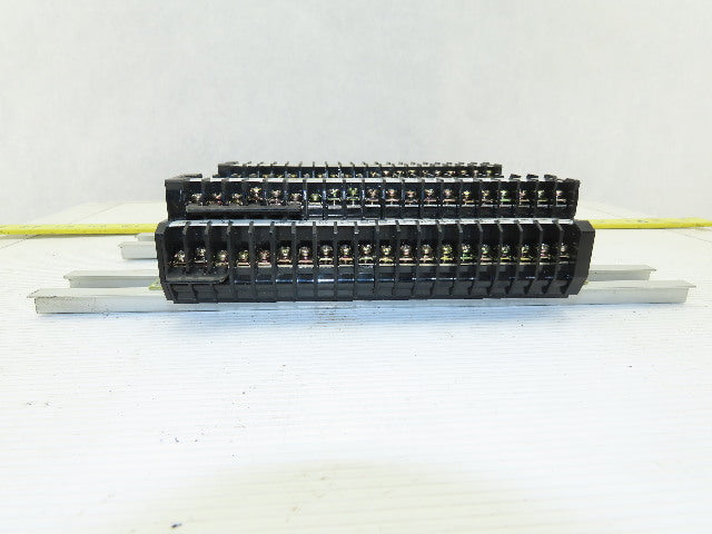 Kasuga TT10S 600V 2 Stage Step Wire Terminal Block On Rail Lot Of 40