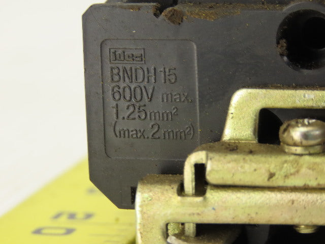 Idec BNDH15 600V 2 Stage Step Electrical Wire Terminal Block On Rail Lot Of 50