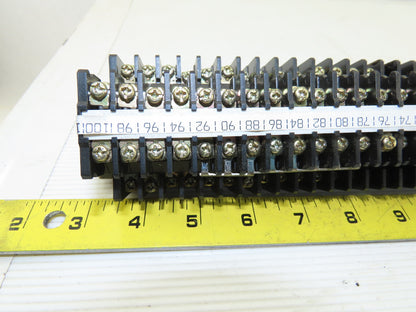 Idec BNDH15 600V 2 Stage Step Electrical Wire Terminal Block On Rail Lot Of 50