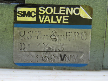 SMC VS7-6-FPG DX3 Pneumatic Double Solenoid Valve 100V Coil