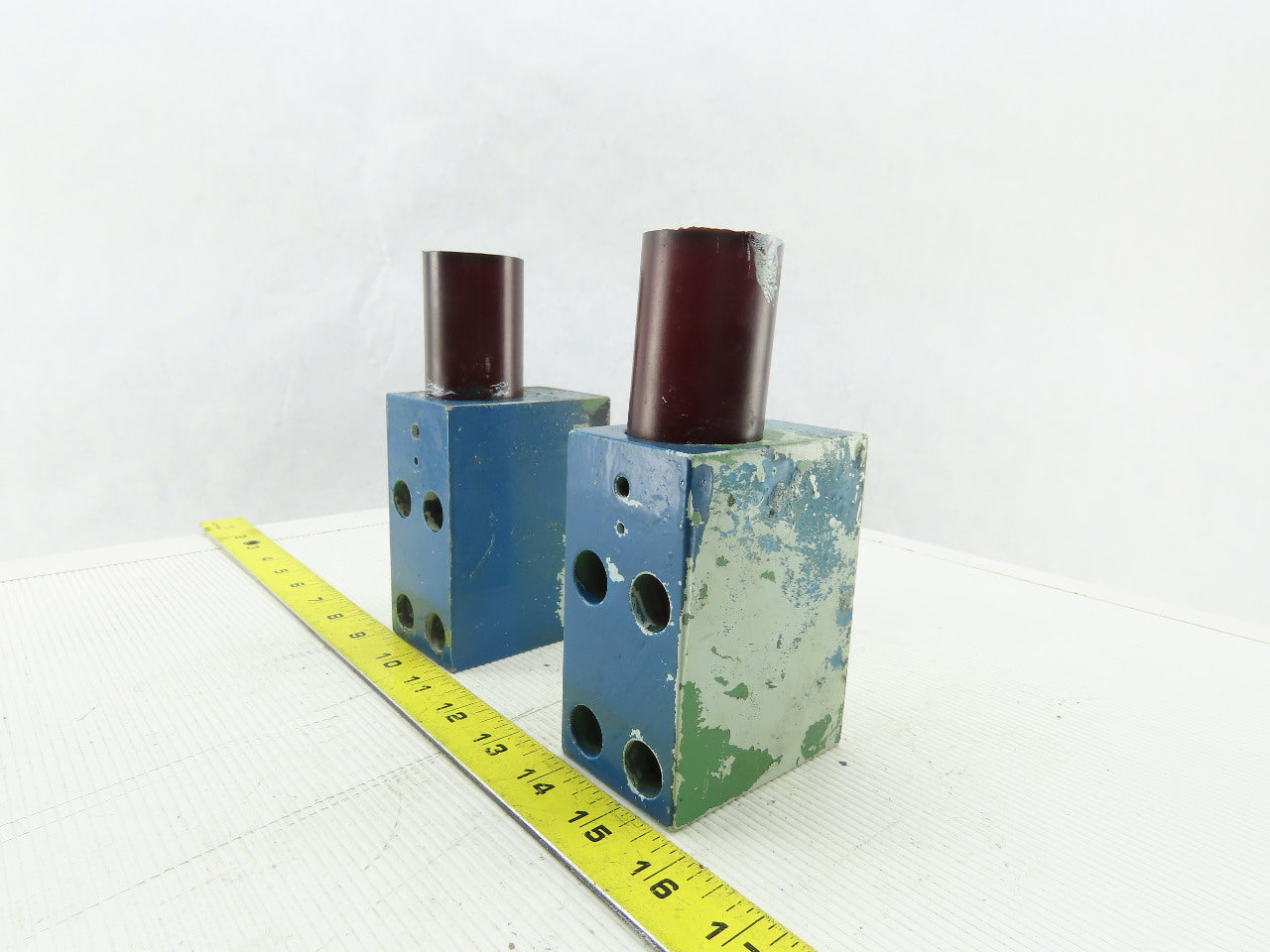 2" x 4" x 3" Steel Machine Bumper Block Lot of 2