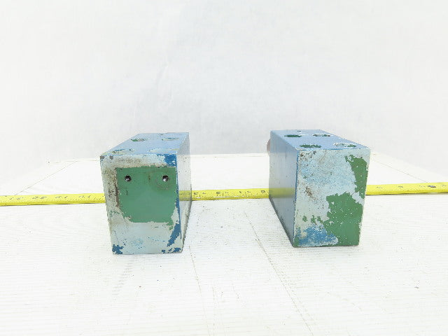2" x 4" x 3" Steel Machine Bumper Block Lot of 2