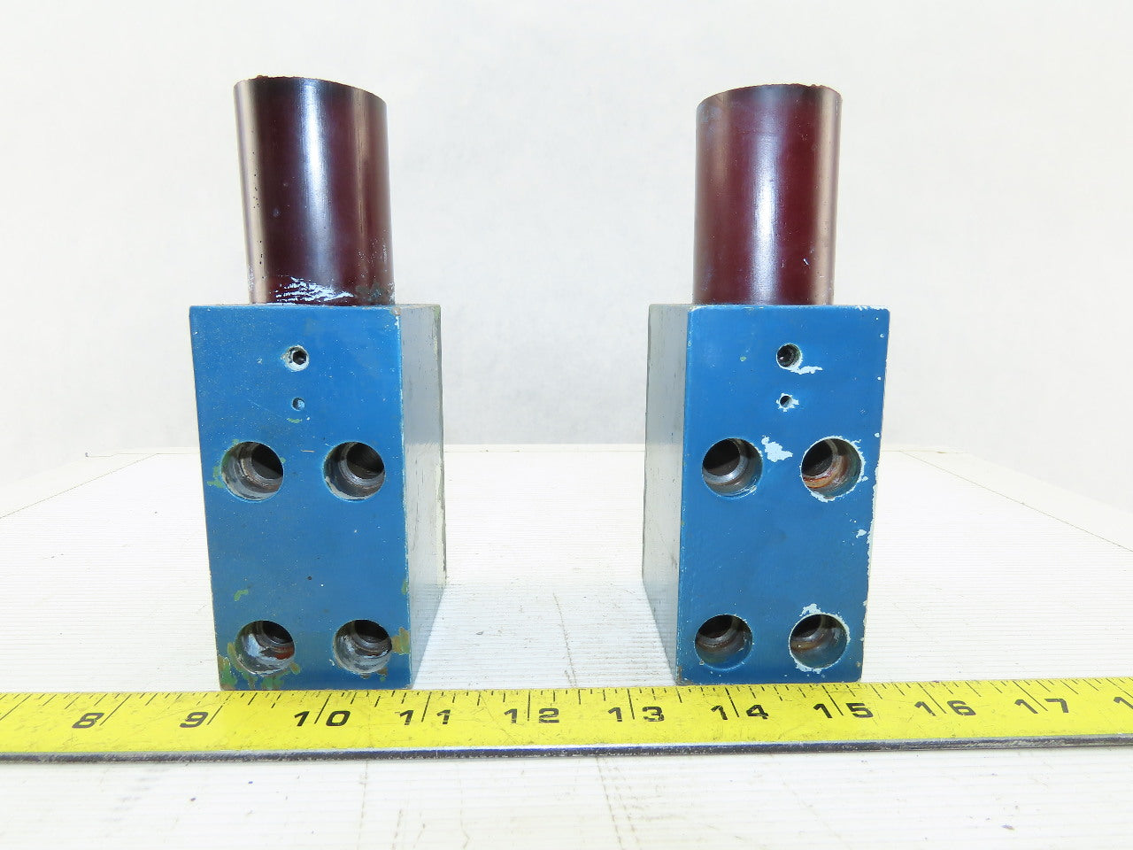 2" x 4" x 3" Steel Machine Bumper Block Lot of 2
