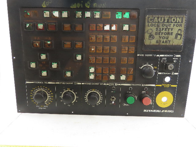 Hitachi Seiki EN1027B Vertical Machining Center Master Control Keyboard
