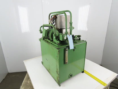 Nippon TOP-203LE Hydraulic Power Unit 0.4kW 200/220V 3Ph 27 Gallon