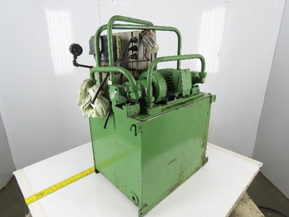 Nippon TOP-203LE Hydraulic Power Unit 0.4kW 200/220V 3Ph 27 Gallon