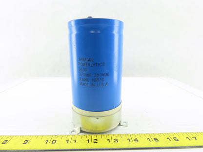 Sprague 36DX Powerlytic 3700uF 350VDC Capacitor